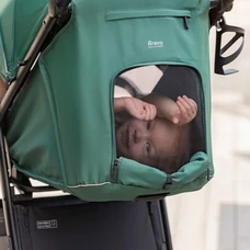 Прогулочная коляска Carrello Bravo CRL-8512PU Bergamot Green зеленая с чехлом на ножки фото 11