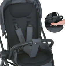 Прогулочная коляска El Camino Chloe ME 1191 Magnet Gray темно-серая с регулируемой ручкой фото 86