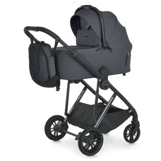 Универсальная коляска 2 в 1 El Camino Coil ME 1190 Vulcan Gray темно-серая с люлькой и блоком