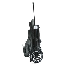 Прогулочная коляска Flash M 5727-1 Almost Black черная с ручкой для транспортировки фото 31