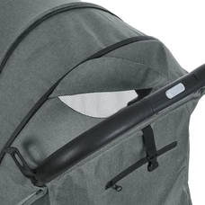 Прогулочная коляска Flash M 5727-1 Chocolate серо-коричневая с ручкой для транспортировки фото 11