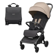 Прогулочная коляска Carrello Atom S CRL-5526 Ceramic Beige бежевая с чехлом на ножки