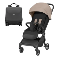 Прогулочная коляска Carrello Atom S CRL-5526 Evening Beige песочная с чехлом на ножки