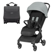 Прогулочная коляска Carrello Atom S CRL-5526 Titan Grey серая с чехлом на ножки