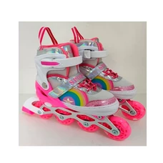 Детские ролики A4165-S-P розовые размер 35-38