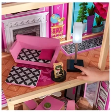 Деревянный кукольный домик MD 1430 четыре этажа с мебелью фото 92