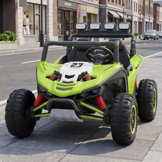 Двухместный детский электромобиль M 6373EBLR-5(24V) зеленый багги