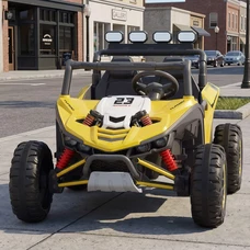 Двухместный детский электромобиль M 6373EBLR-6(24V) желтый багги