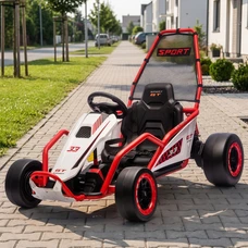 Детский электрокарт M 6374EL-3(24V) красный с двумя моторами по 200W