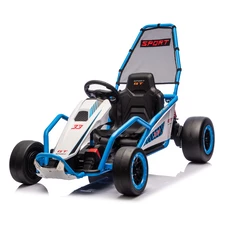 Детский электрокарт M 6374EL-4(24V) синий с двумя моторами по 200W фото 14