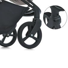 Универсальная коляска El Camino Persona ME 1091-2 Praline бежевая с серой рамой фото 86