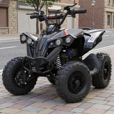 Детский квадроцикл E-XBW-1200-2(MP3) черный бесщеточный мотор 1200W