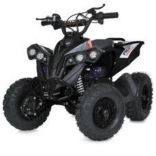 Детский квадроцикл E-XBW-1200-2(MP3) черный бесщеточный мотор 1200W фото 14