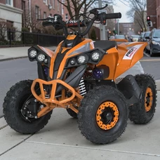 Детский квадроцикл E-XBW-1200-7(MP3) оранжевый бесщеточный мотор 1200W