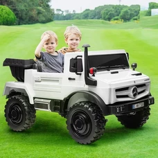 Двухместный детский электромобиль M 5837EBLR-1(36V) грузовик белый с мотором 350W фото 14