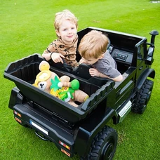 Двухместный детский электромобиль M 5837EBLR-2(36V) грузовик черный с мотором 350W фото 54