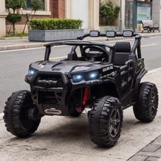 Двухместный детский электромобиль багги M 6368EBLR-2(24V) черный с EVA колесами