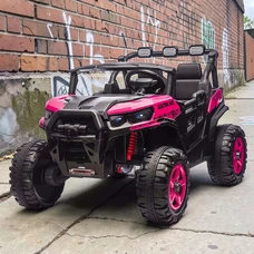 Двухместный детский электромобиль багги M 6368EBLR-8(24V) розовый с EVA колесами