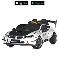 Двухместный детский электромобиль M 5820EBLR-1(24V) белый BMW с двумя моторами по 150W фото 54