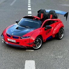 Двухместный детский электромобиль M 5820EBLR-3(24V) красный BMW с двумя моторами по 150W фото 14