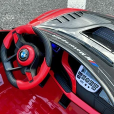 Двухместный детский электромобиль M 5820EBLR-3(24V) красный BMW с двумя моторами по 150W фото 63