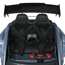 Двухместный детский электромобиль M 5820EBLRS-12(24V) голубой BMW с двумя моторами по 150W фото 15