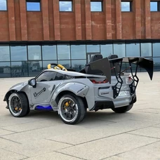 Двухместный детский электромобиль M 5820EBLRS-12(24V) голубой BMW с двумя моторами по 150W фото 37