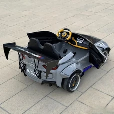 Двухместный детский электромобиль M 5820EBLRS-12(24V) голубой BMW с двумя моторами по 150W фото 41