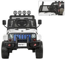 Детский электромобиль джип M 3237EBLR-1 белый с четырьмя моторами фото 16