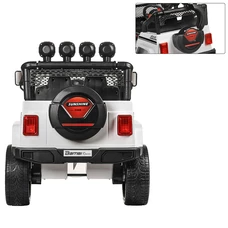 Детский электромобиль джип M 3237EBLR-1 белый с четырьмя моторами фото 11