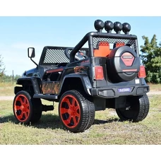 Детский электромобиль джип M 3237EBLR-2-3 черно-красный с четырьмя моторами фото 41