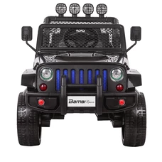 Детский электромобиль джип M 3237EBLR-2-3 черно-красный с четырьмя моторами фото 92