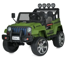 Детский электромобиль джип M 3237EBLR-10 хаки с четырьмя моторами фото 41