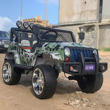 Детский электромобиль джип M 3237EBLR-18 камуфляж с четырьмя моторами