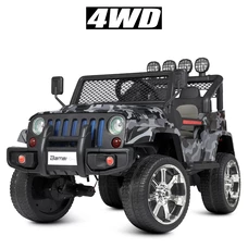 Детский электромобиль джип M 3237EBLRS-18 камуфляж с четырьмя моторами фото 14