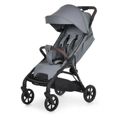 Прогулочная коляска El Camino Amber ME 1227 Owl Gray светло-серая с чехлом на ножки
