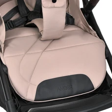Прогулочная коляска El Camino Amber ME 1227 Nougat Beige бежевая с чехлом на ножки фото 92
