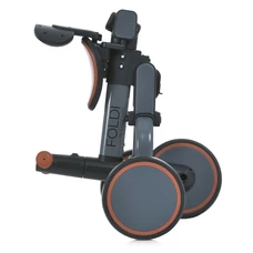 Трехколесный велосипед - беговел El Camino Foldi ME 1202 Graphite графитовый 3 в 1 с ручкой фото 16