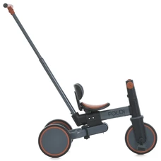 Трехколесный велосипед - беговел El Camino Foldi ME 1202 Graphite графитовый 3 в 1 с ручкой фото 21