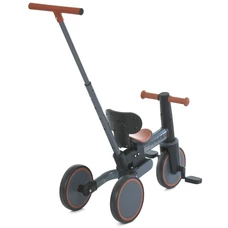 Трехколесный велосипед - беговел El Camino Foldi ME 1202 Graphite графитовый 3 в 1 с ручкой фото 37