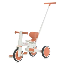 Трехколесный велосипед - беговел El Camino Foldi ME 1202 Сinnamon Beige бежевый 3 в 1 с ручкой