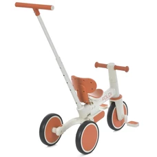 Трехколесный велосипед - беговел El Camino Foldi ME 1202 Сinnamon Beige бежевый 3 в 1 с ручкой фото 37