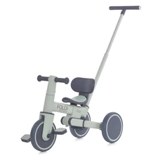 Трехколесный велосипед - беговел El Camino Foldi ME 1202 Slate Green зеленый 3 в 1 с ручкой