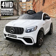 Детский электромобиль Mercedes M 4140EBLR-1 белый с четырьмя моторами