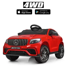 Детский электромобиль Mercedes M 4140EBLR-3 красный с четырьмя моторами фото 54