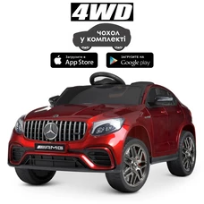 Детский электромобиль Mercedes M 4140EBLRS-3 красный в автопокраске фото 22