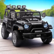 Двухместный детский электромобиль M 6108EBLR-2(24V) Jeep черный с 4 моторами фото 21