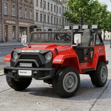 Двухместный детский электромобиль M 6108EBLR-3(24V) Jeep красный с 4 моторами