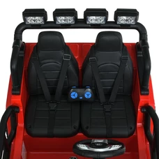 Двухместный детский электромобиль M 6108EBLR-3(24V) Jeep красный с 4 моторами фото 92