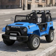 Двухместный детский электромобиль M 6108EBLR-4(24V) Jeep синий с 4 моторами